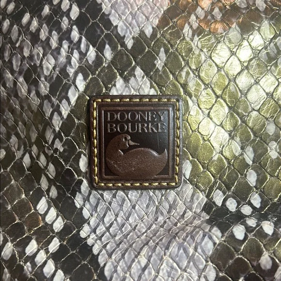 Dooney & Bourke Brown Snake Print Women's Bag